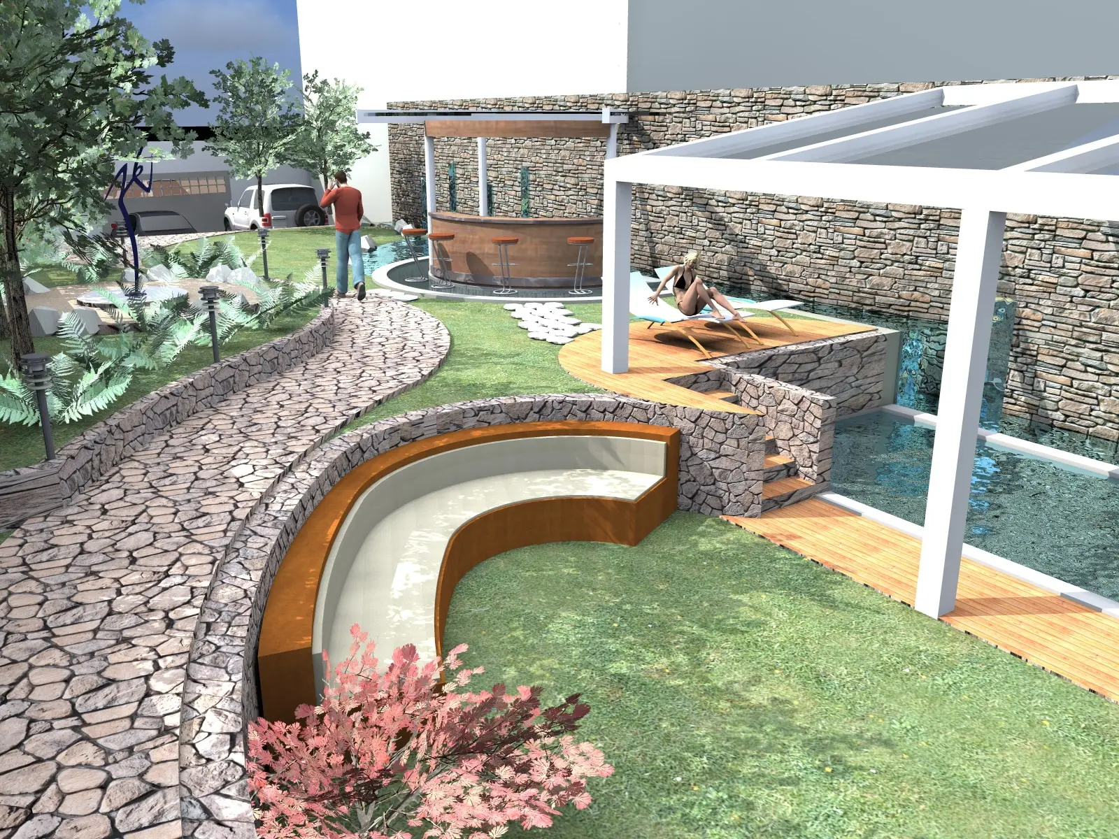 Villa Bahçe Tasarımı gallery image 1